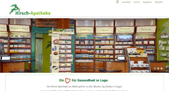 Desktop Screenshot of hirsch-apotheke-lage.de